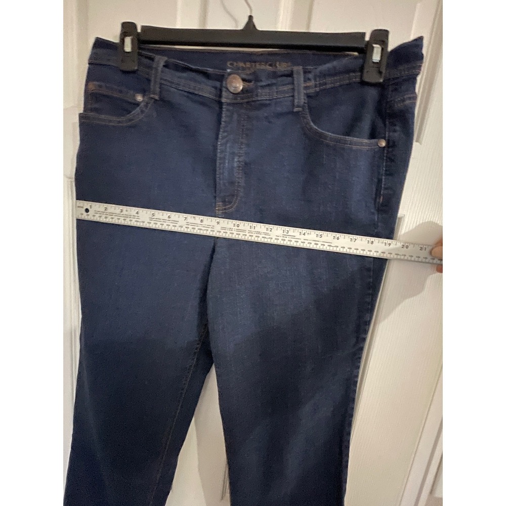 Charter Club Jeans Women 34 Blue Straight Leg Mid Rise Classic Denim Stretch - Picture 6 of 13
